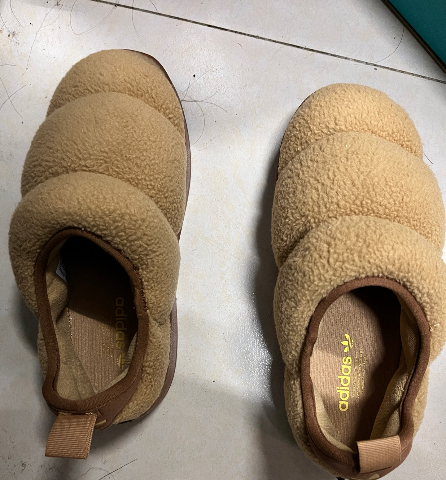 custom review-Adidas Originals Puffylette Slip-resistant Low Top Casual Men's Brown Adidas Originals Puffylette Противоскользящий Низкий Топ Повседневный Мужской Коричневый