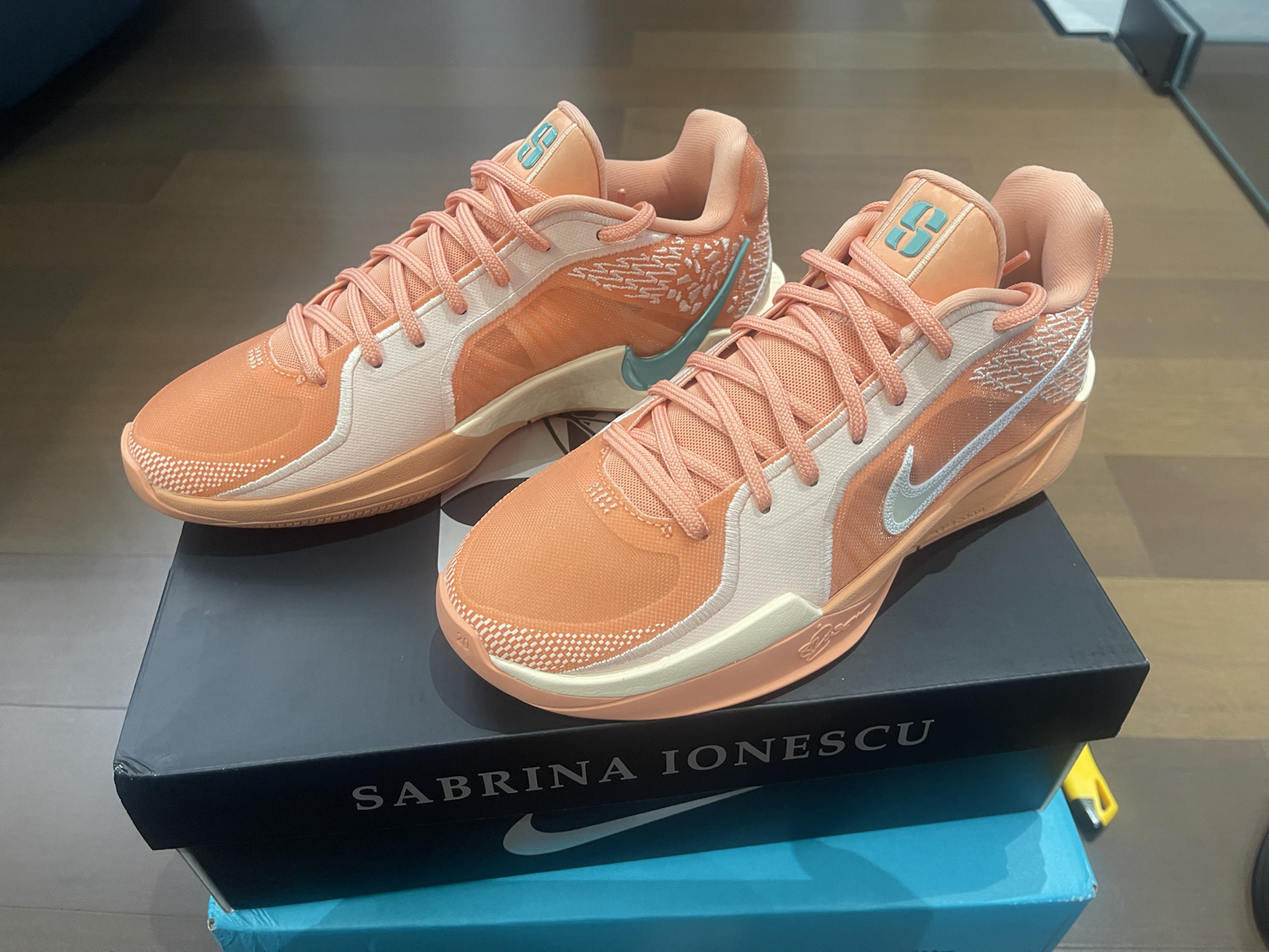 custom review-Nike Sabrina 2 'Абрикос Агат' Slip-resistant Abrasion-resistant Low-top Баскетбольные кроссовки Женские Orange