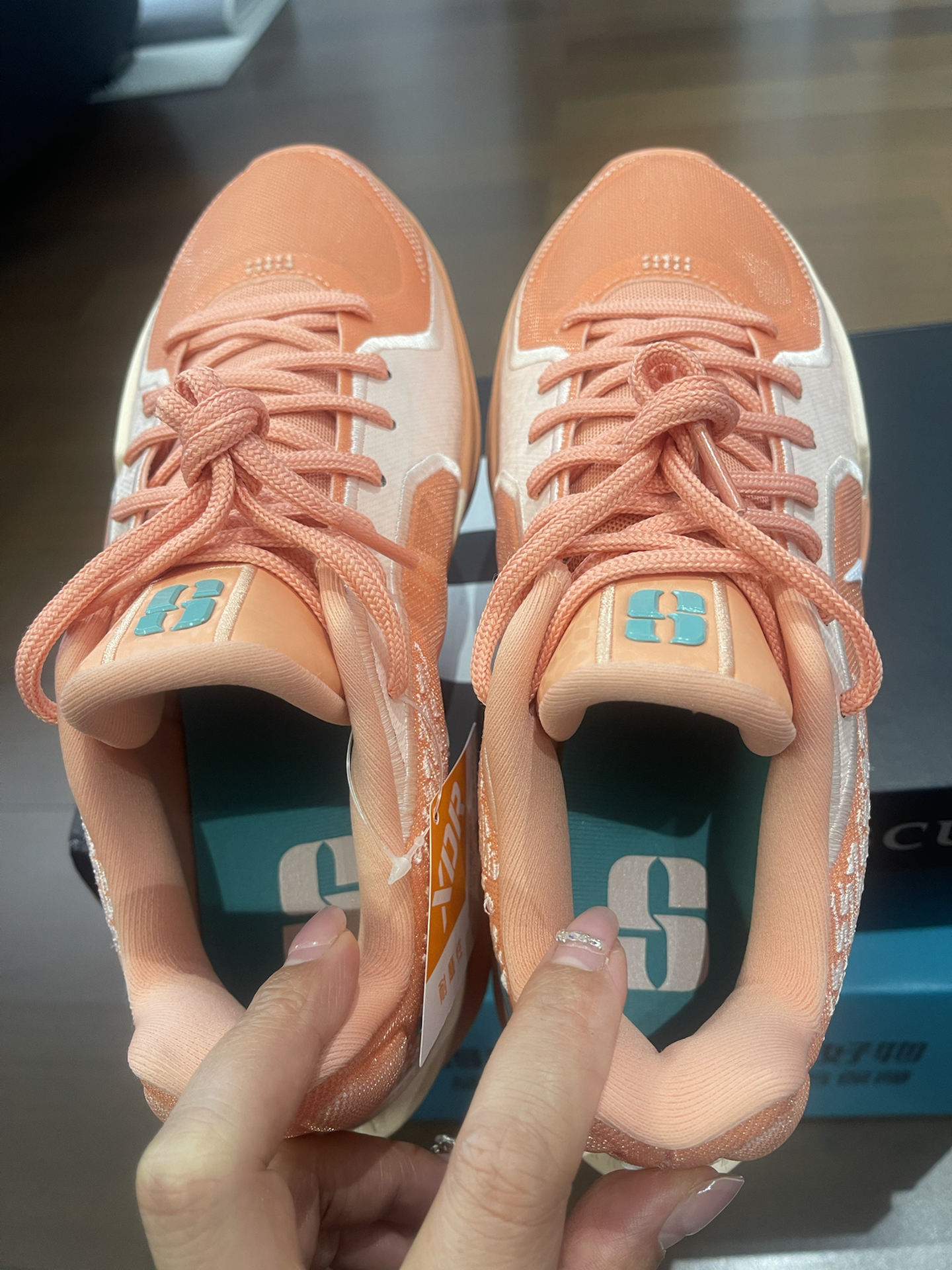 custom review-Nike Sabrina 2 'Абрикос Агат' Slip-resistant Abrasion-resistant Low-top Баскетбольные кроссовки Женские Orange