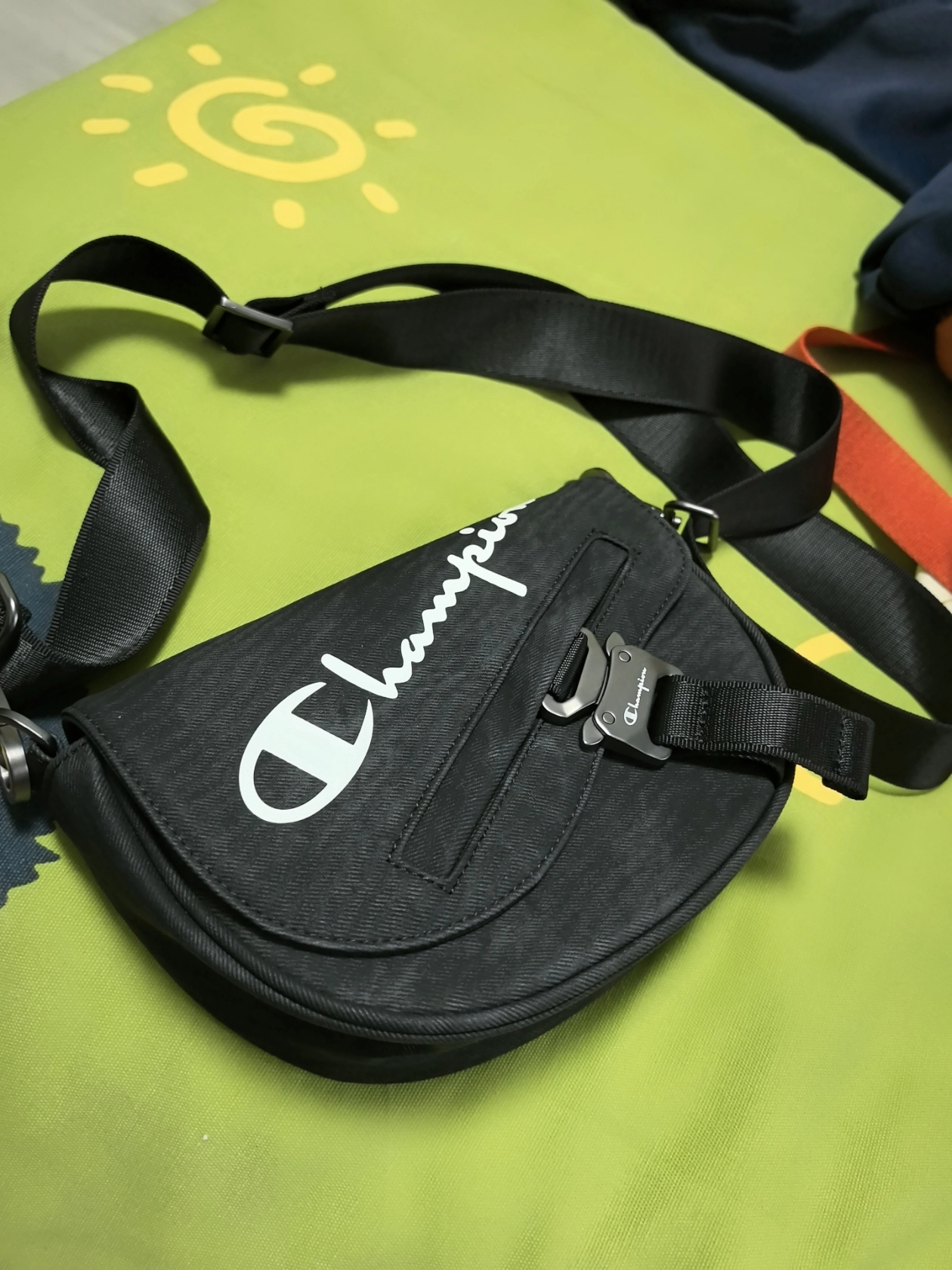 custom review-Champion Ткань Рюкзак Сумка через плечо Маленький Унисекс Многоцветный