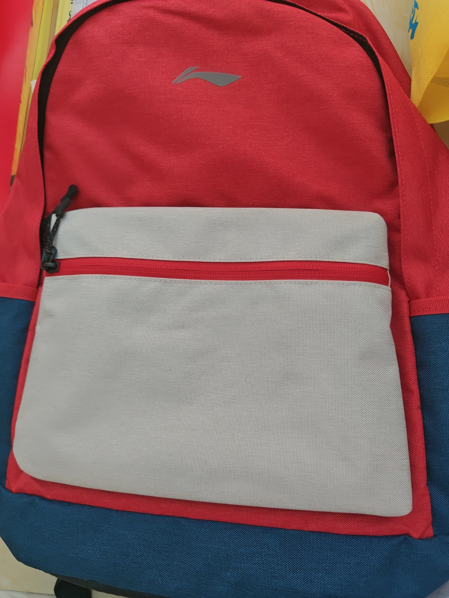 custom review-Li NING Sports Life Collection Полиэстер Рюкзак Стандартный (Standard) Унисекс Оранжевый Красный