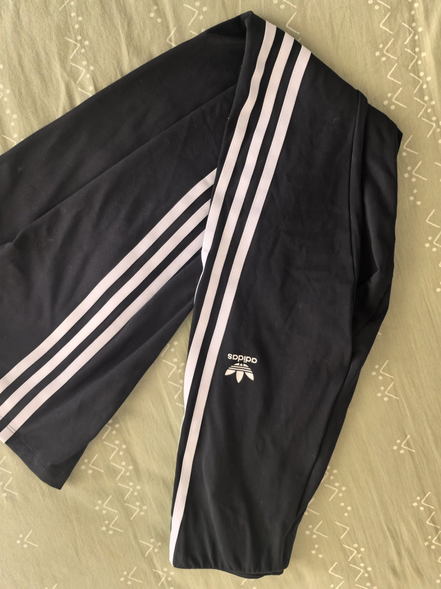 custom review-Adidas Originals ADILENIUM Вязаные Спортивные Штаны Женские Черные