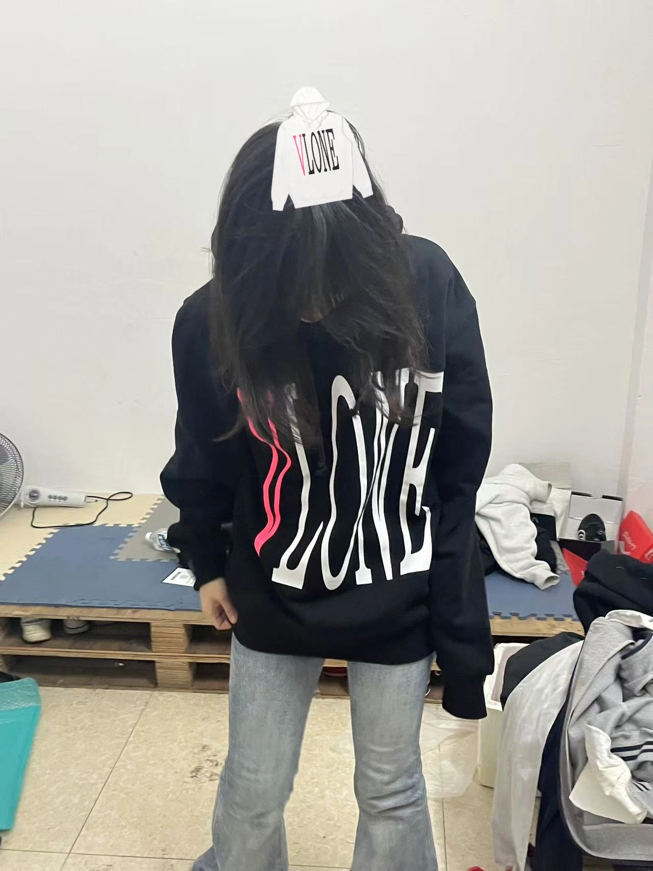 custom review-VLONE Big logo series Свитшот Унисекс