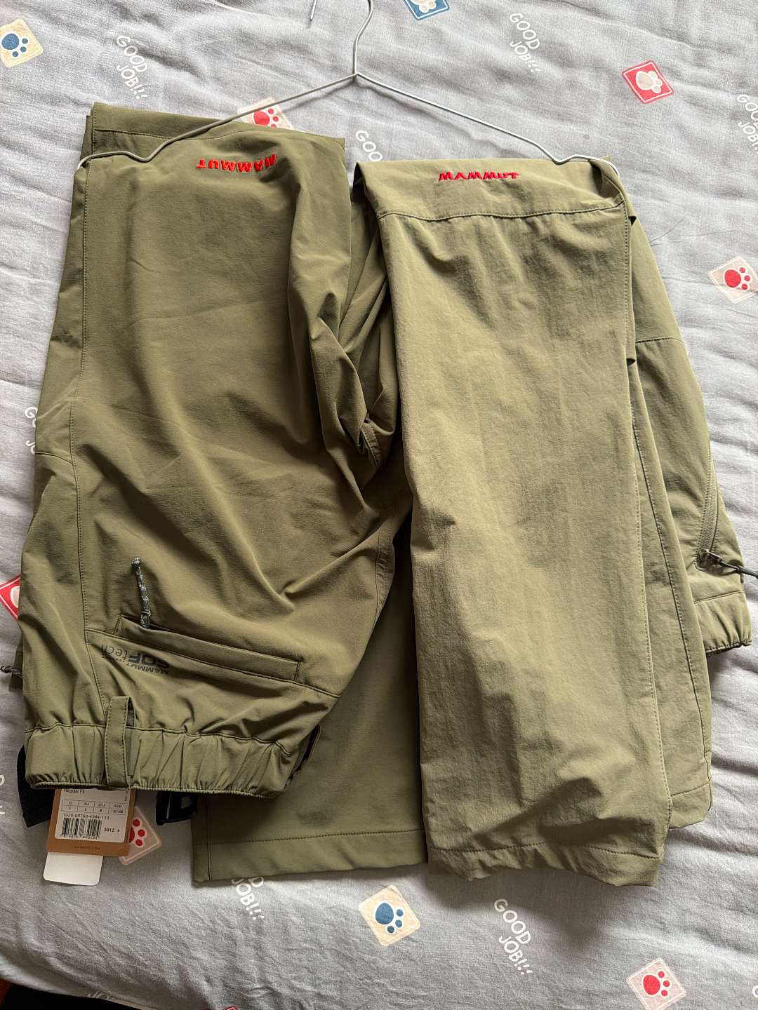 custom review-MAMMUT TREKKERS SOFtech Ветрозащитные брюки AF Азиатская версия Мужские