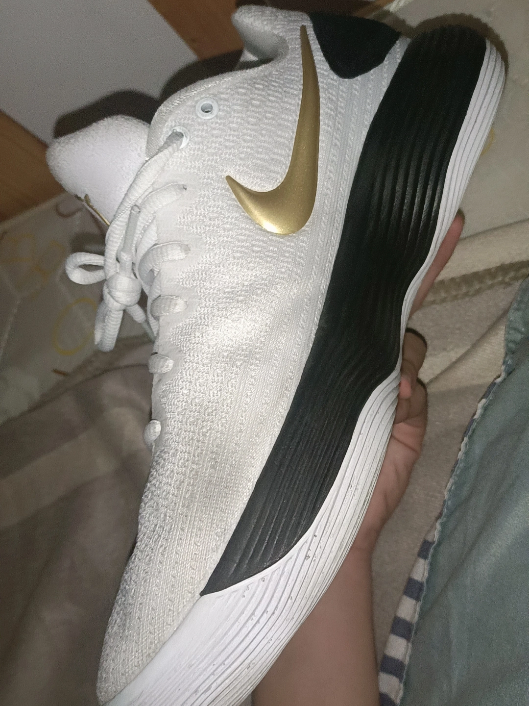 custom review-nike Hyperdunk 2017 Slip-resistant Abrasion-resistant Low-top Баскетбольные кроссовки Мужские Белые