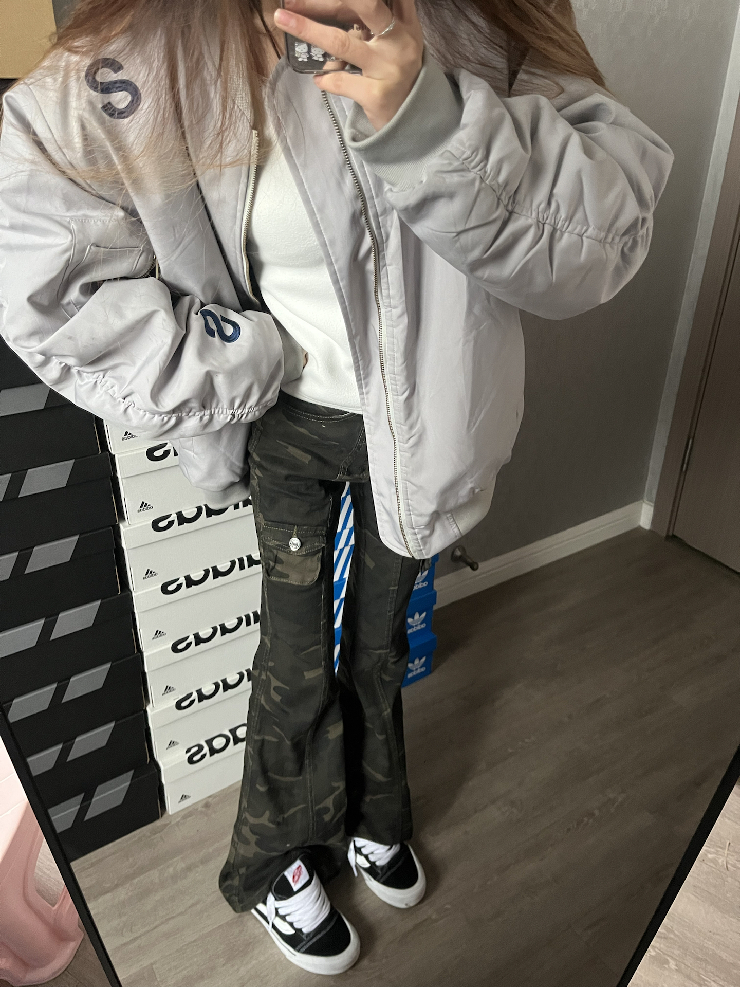 潮流重工街头民族风刺绣百搭拉链开衫合身长袖夹克外套 男女同款 vans