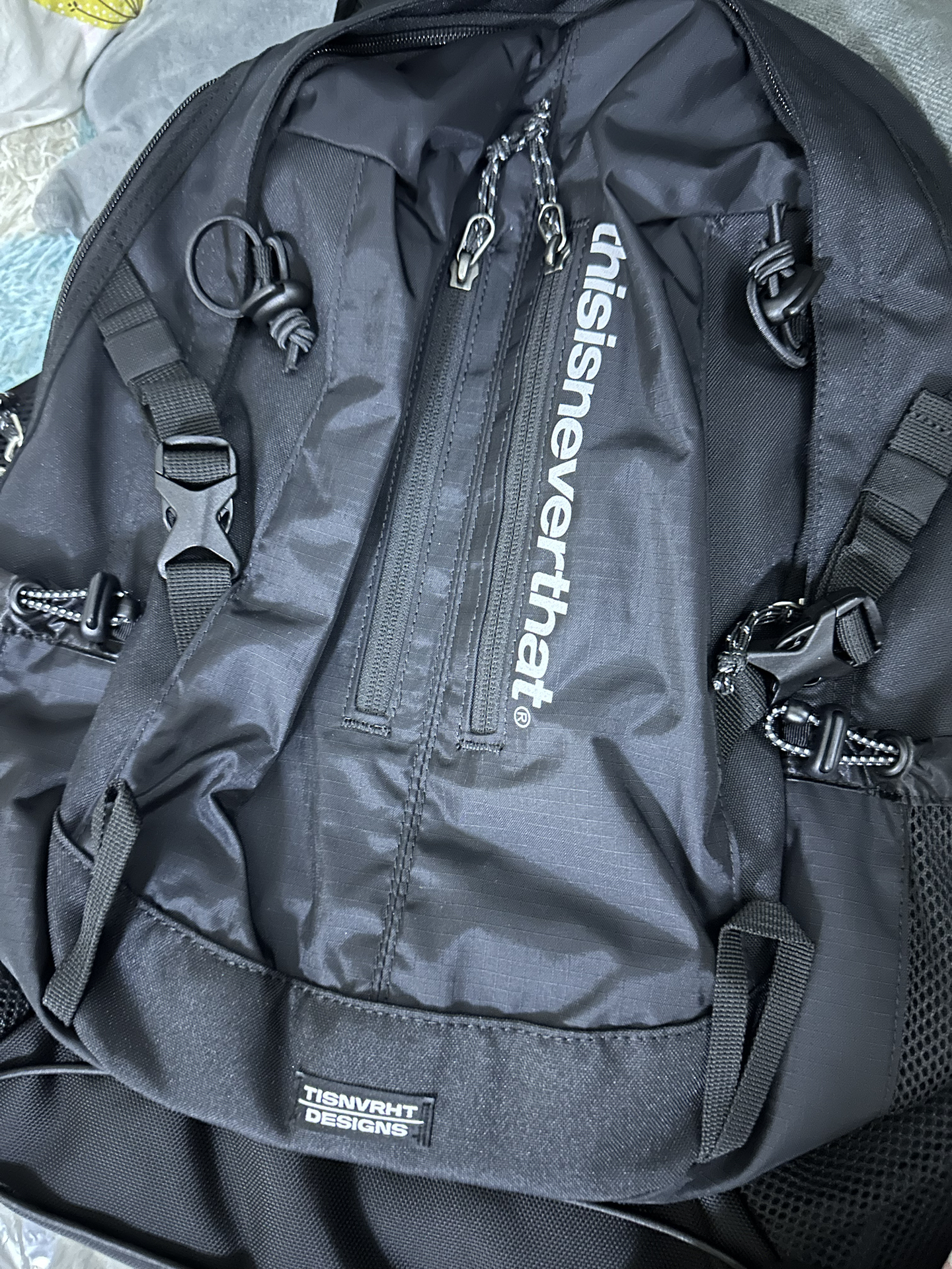 custom review-Thisisneverthat Нейлоновый рюкзак стандартного размера (стандартный) мужской черный