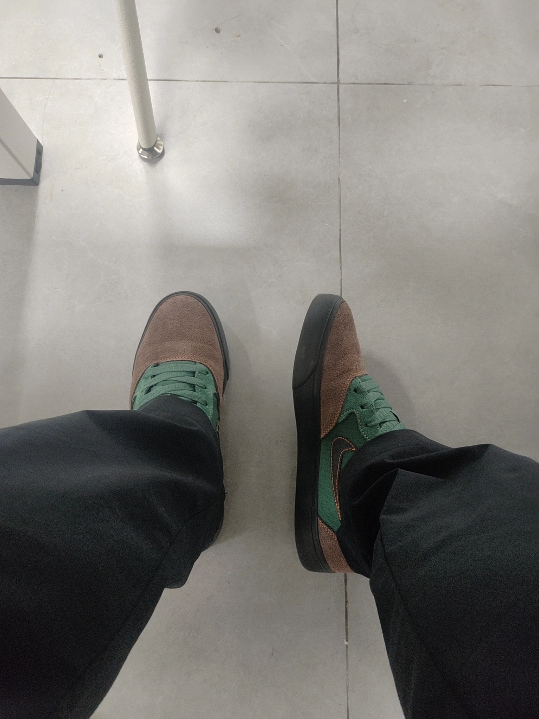 custom review-Nike SB Chron 2 Slip-on Устойчивый к истиранию Легкий Дышащий Скейтбординг Кроссовки Унисекс Коричневый Зеленый