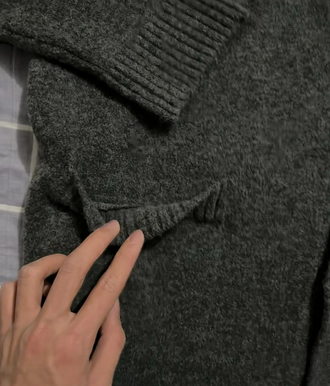 custom review-UNIQLO Свитер Унисекс Свинцово-серый