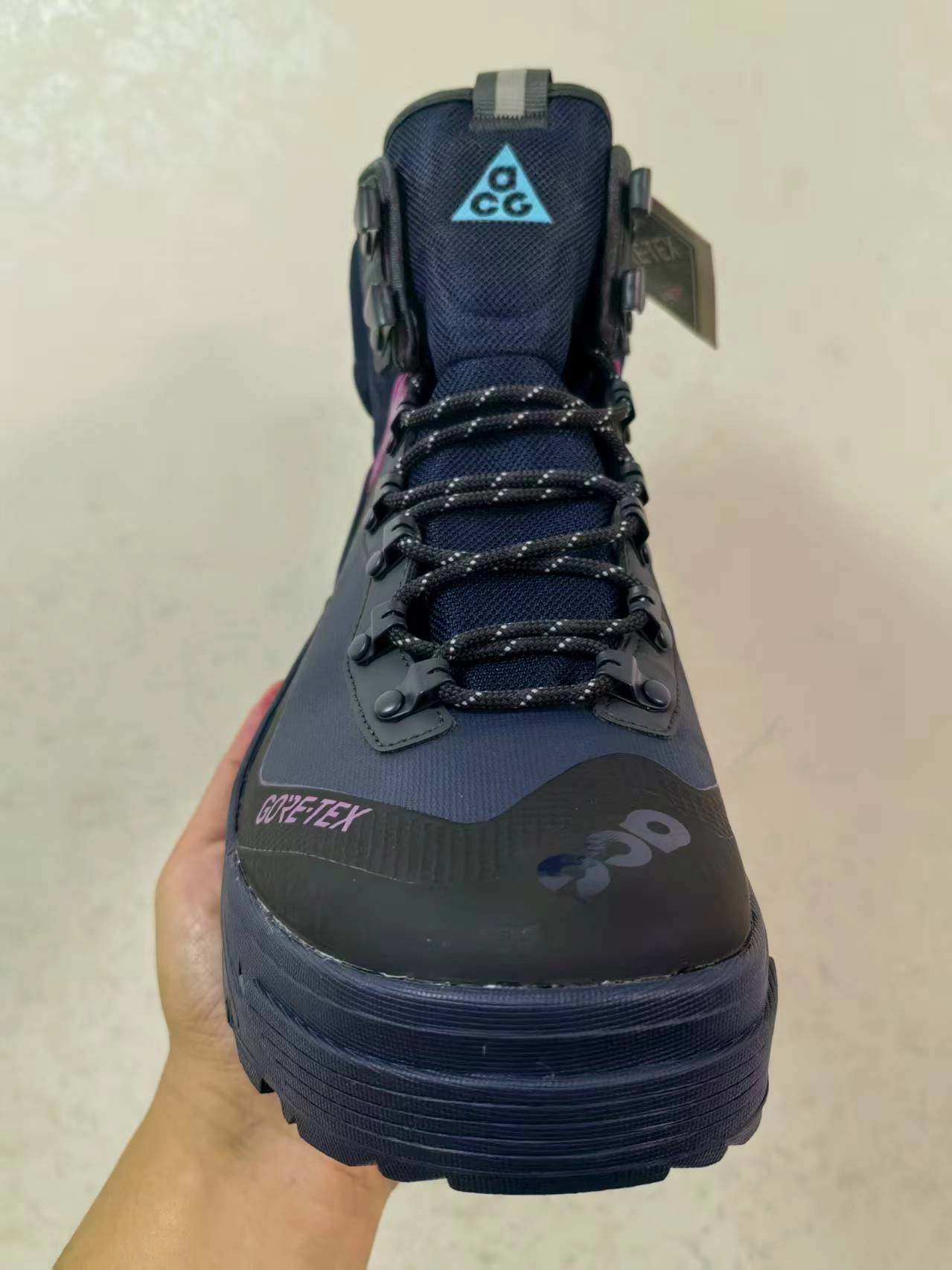 custom review-Nike Air Zoom GAIADOME Устойчивый к истиранию Высокий Топ Походная обувь Мужская Темно-синий