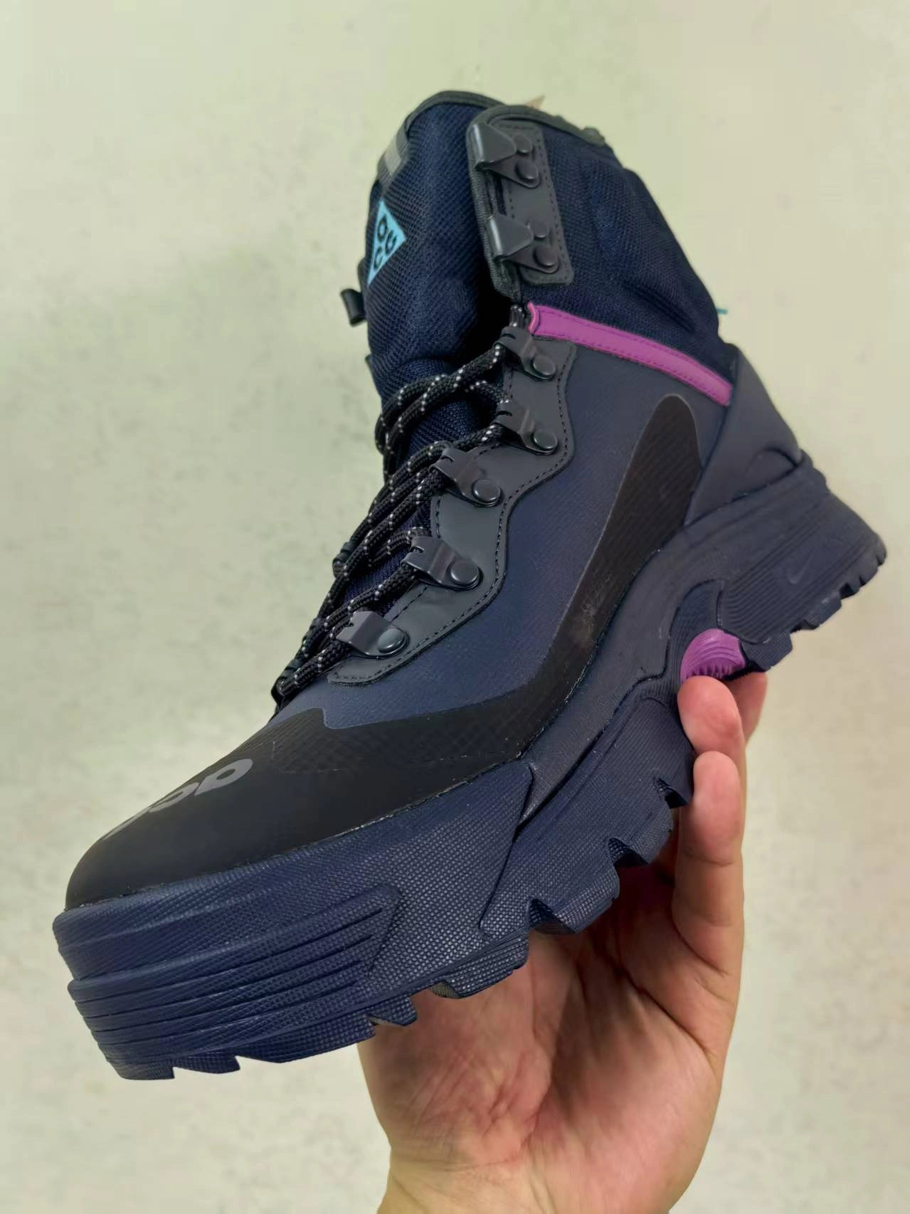 custom review-Nike Air Zoom GAIADOME Устойчивый к истиранию Высокий Топ Походная обувь Мужская Темно-синий