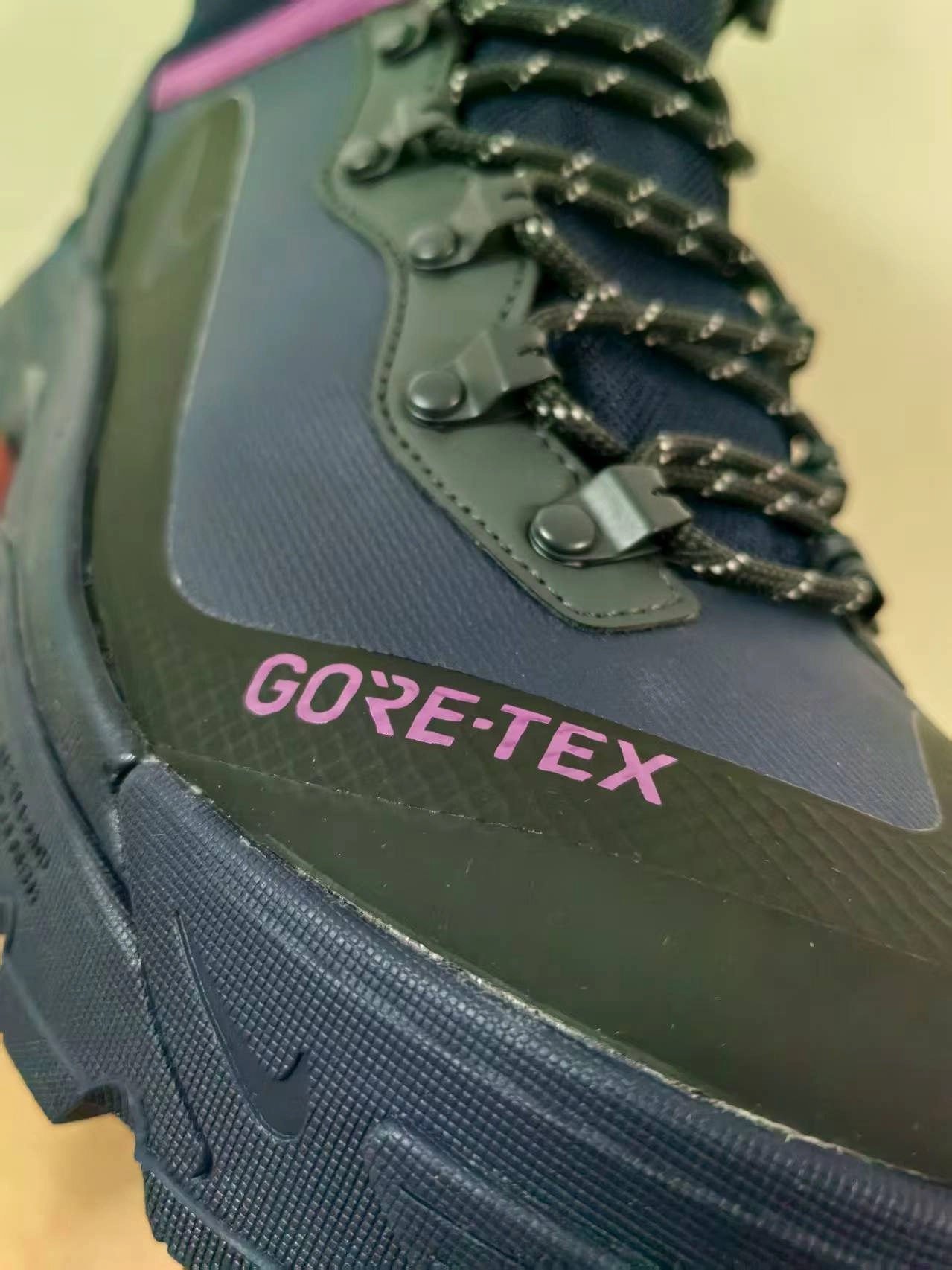 custom review-Nike Air Zoom GAIADOME Устойчивый к истиранию Высокий Топ Походная обувь Мужская Темно-синий