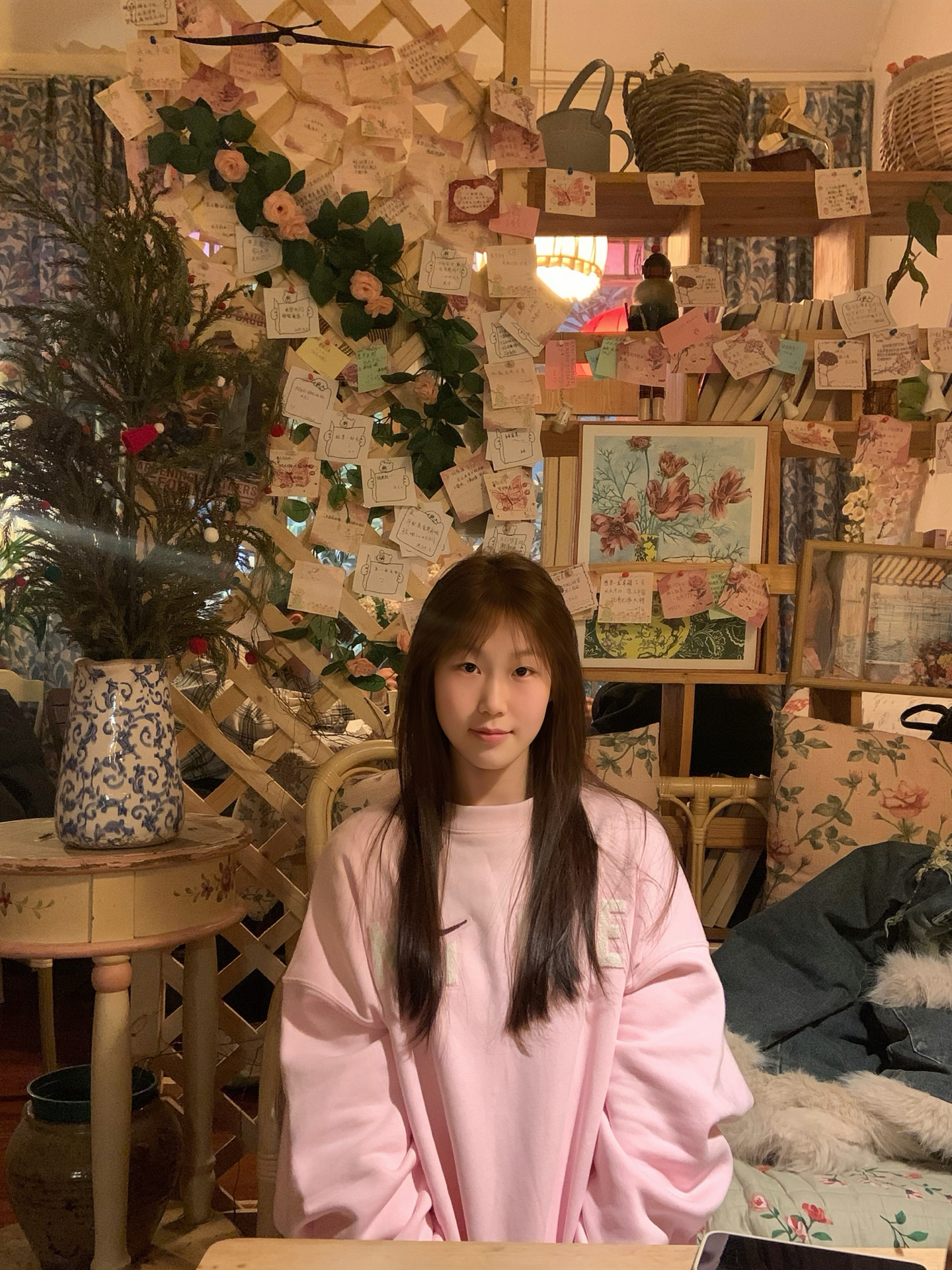 custom review-nike AS W NSW Cozy FLC OS CRW Толстовка Женская Розовая