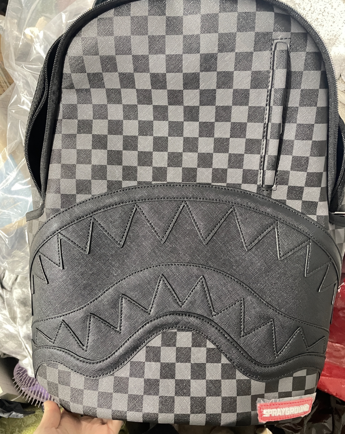 custom review-SPRAYGROUND Рюкзак из ПВХ большой унисекс черный