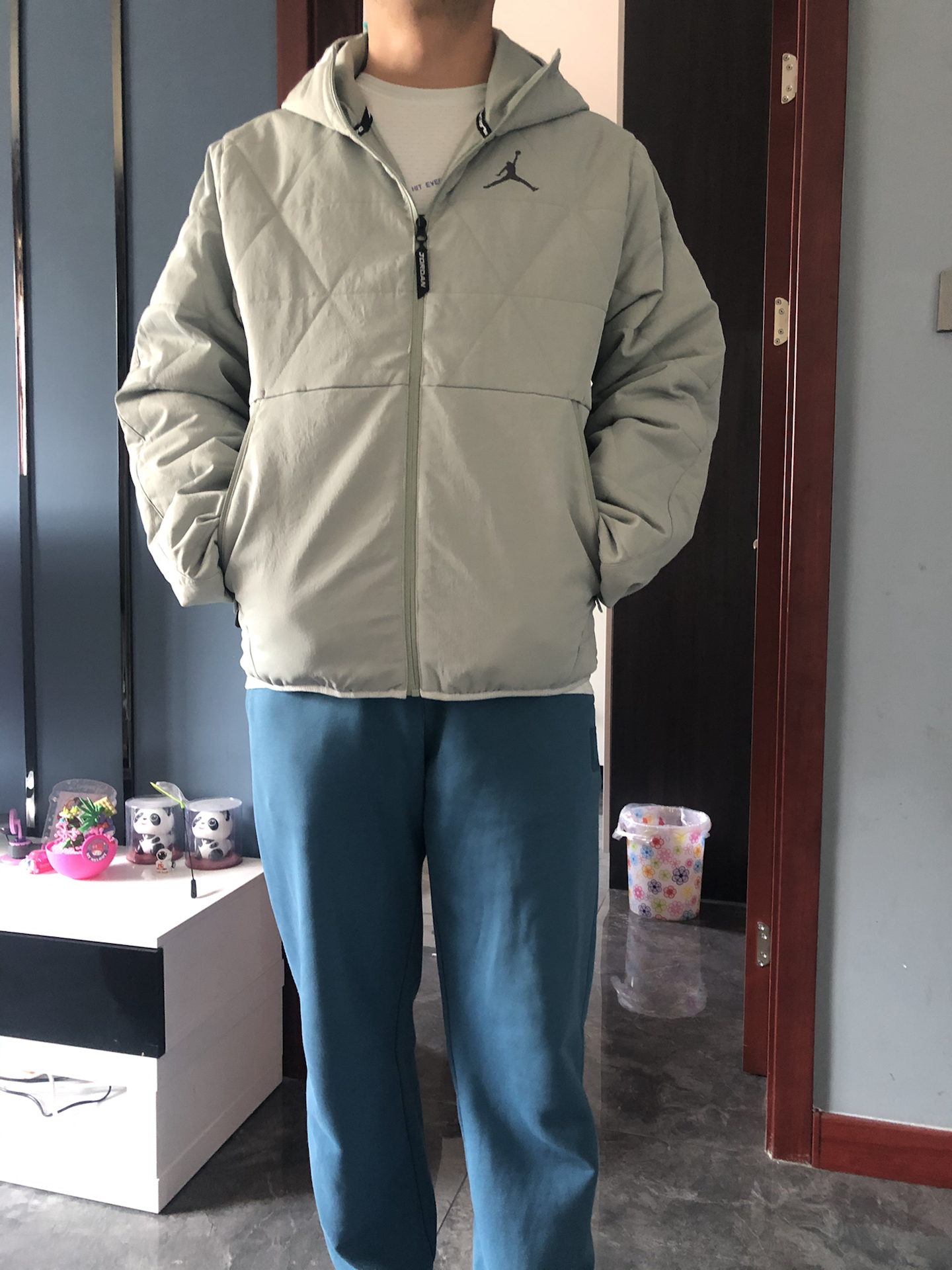 custom review-Jordan Sport Хлопковый пуховик Мужской Horizon Зеленый