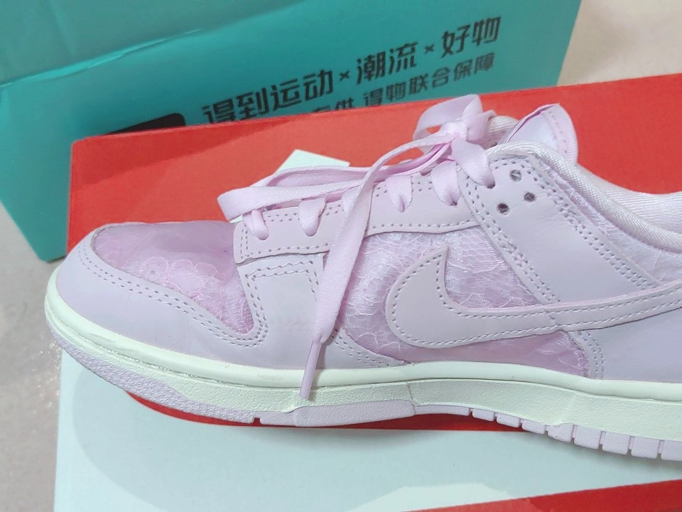 custom review-Nike Dunk Slip-on Устойчивый к истиранию Низкий Топ Скейтбординг Женские Розовые