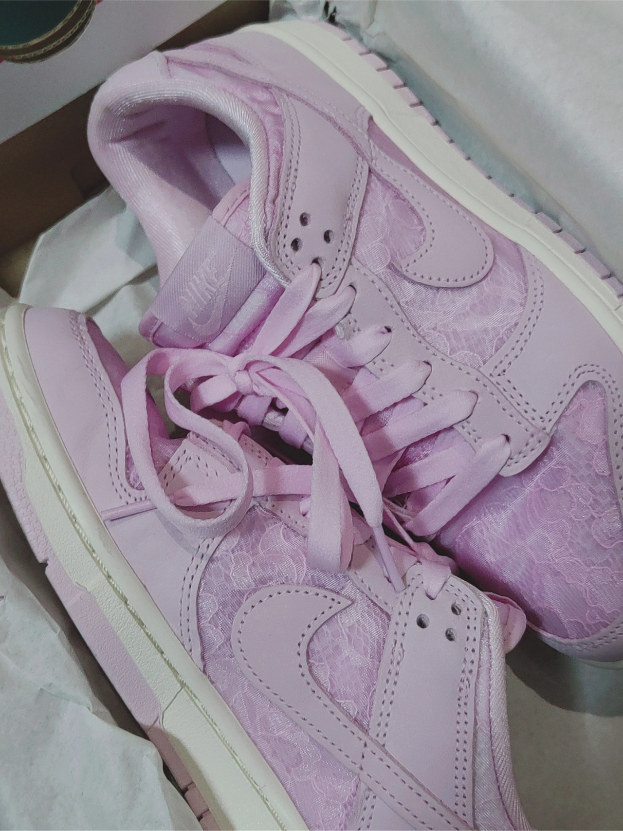 custom review-Nike Dunk Slip-on Устойчивый к истиранию Низкий Топ Скейтбординг Женские Розовые