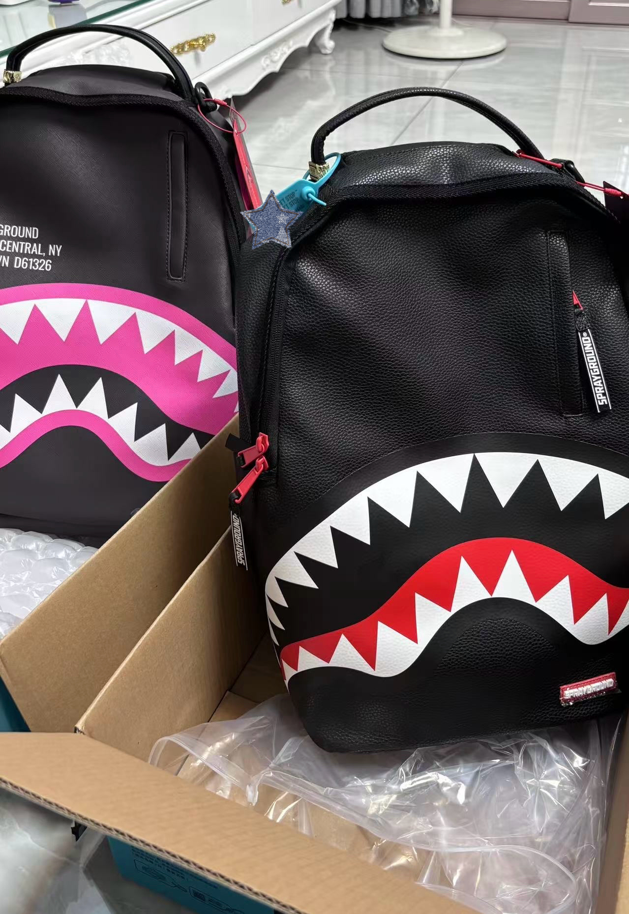 custom review-SPRAYGROUND Рюкзак из ПВХ Унисекс Черный