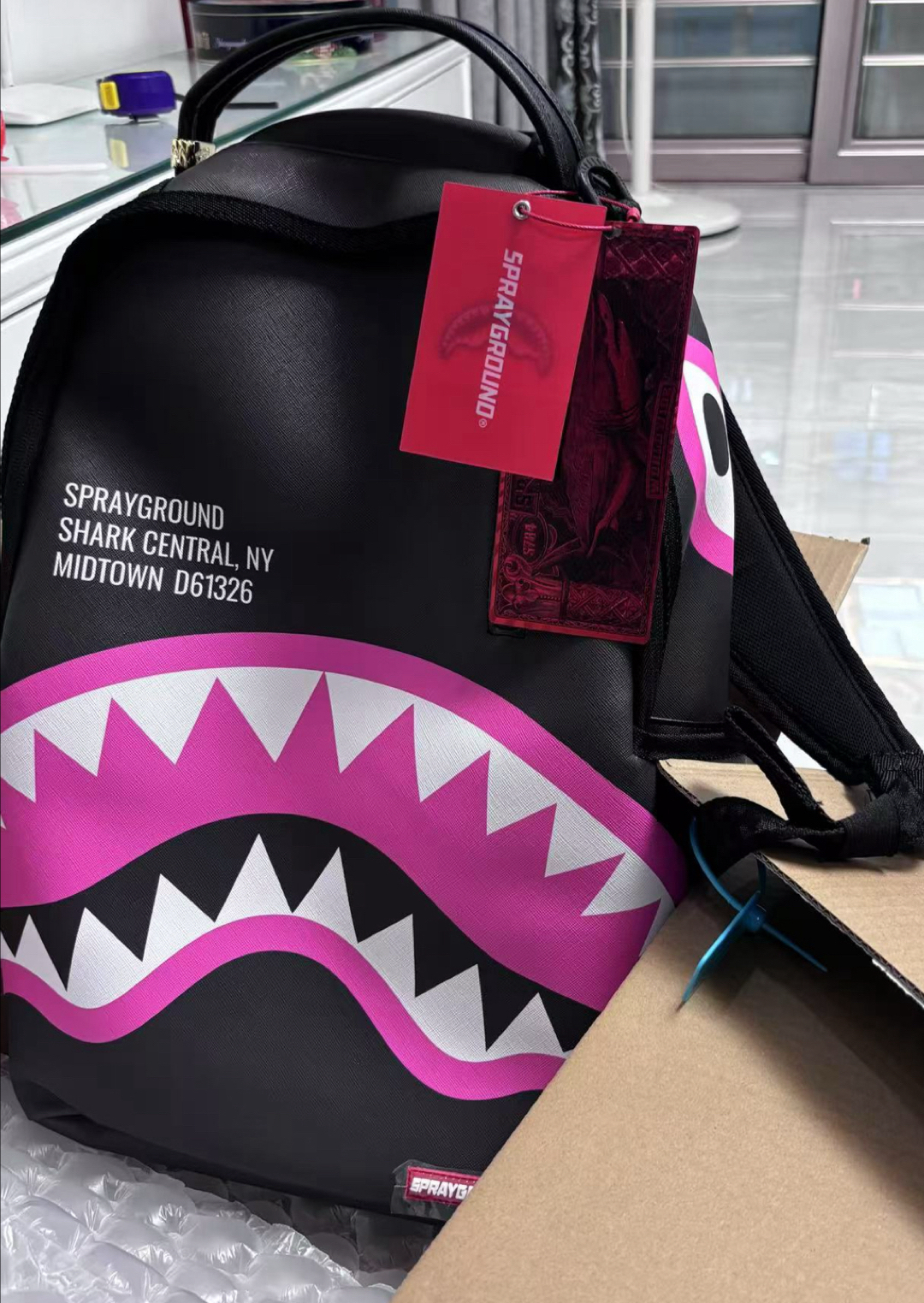 custom review-SPRAYGROUND Рюкзак из ПВХ Унисекс Черный