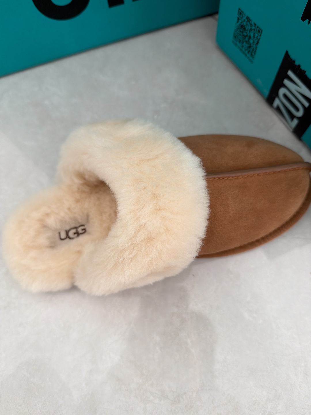custom review-UGG Модные мюли с флисовой подкладкой без специальных функций домашние тапочки женские коричневые