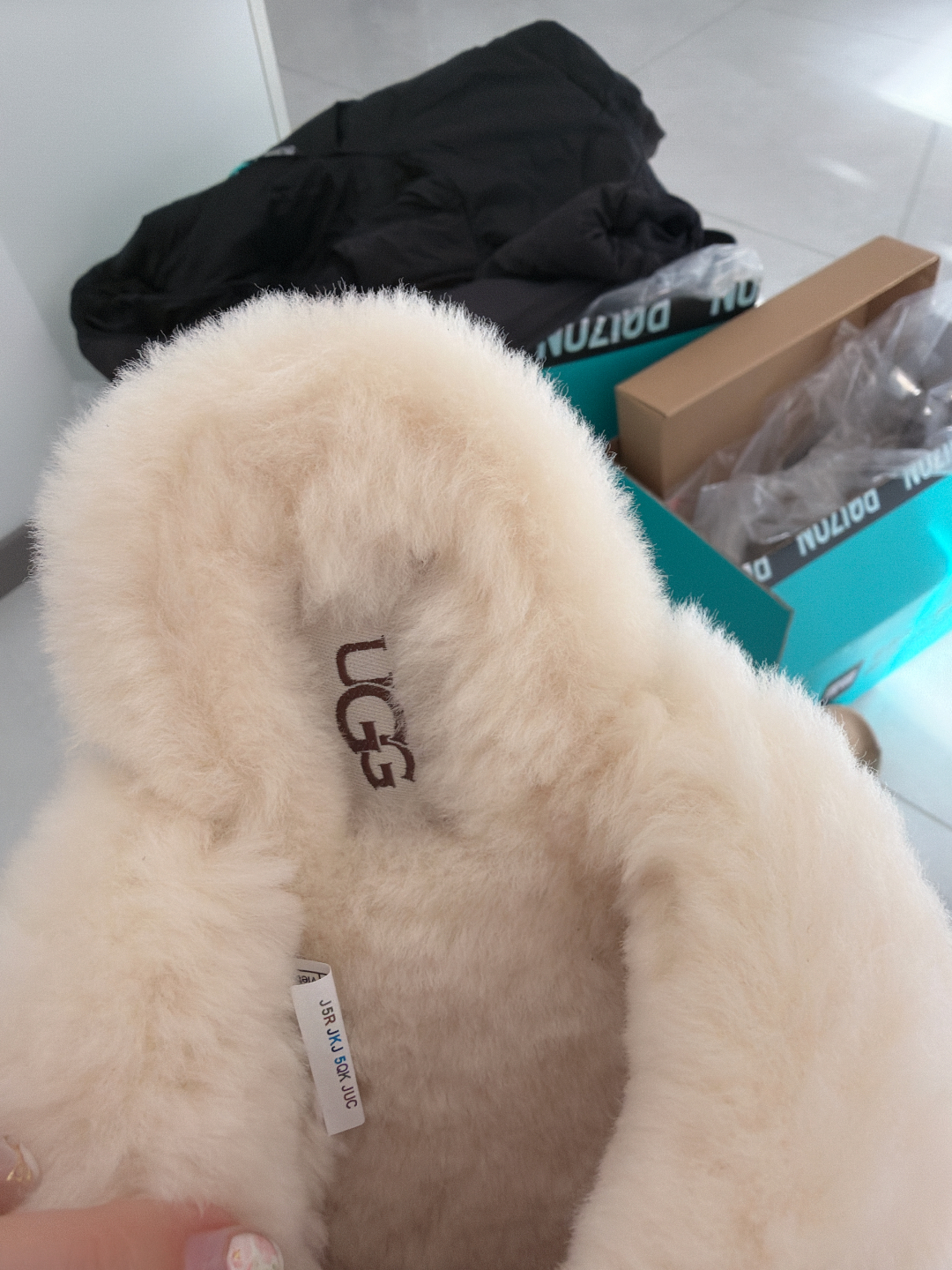 custom review-UGG Модные мюли с флисовой подкладкой без специальных функций домашние тапочки женские коричневые