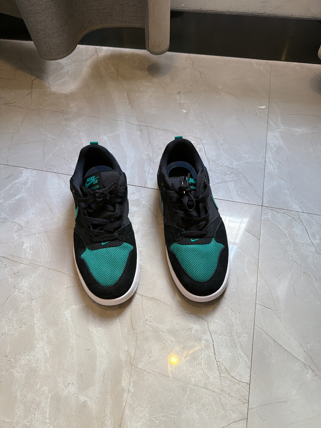 custom review-Nike SB Alleyoop Low Топ Скейтборд Кроссовки Мужские Черные Зеленые