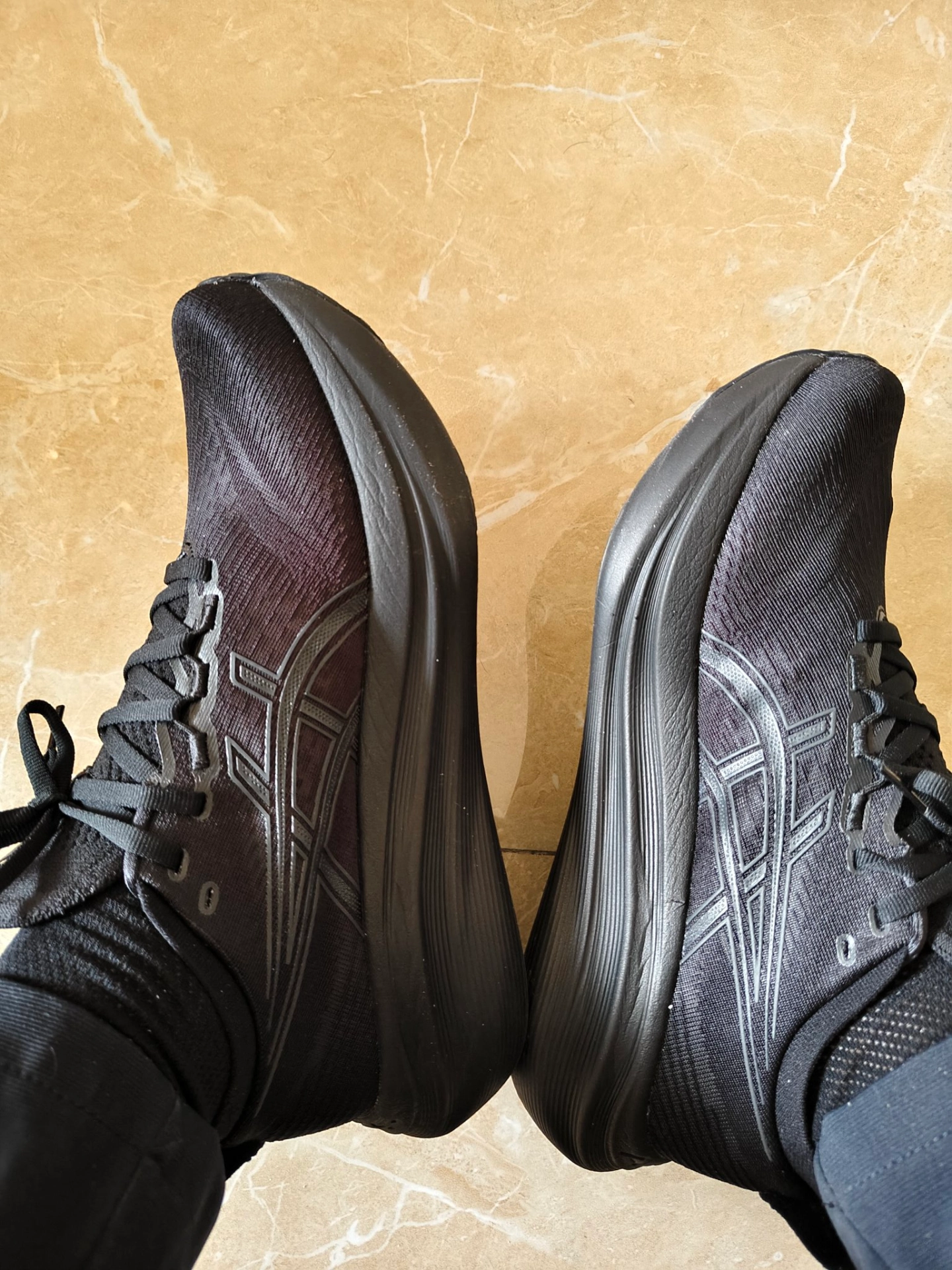 custom review-ASICS Гель Nimbus 27 Беговые кроссовки Низкий Топ Черный Мужской