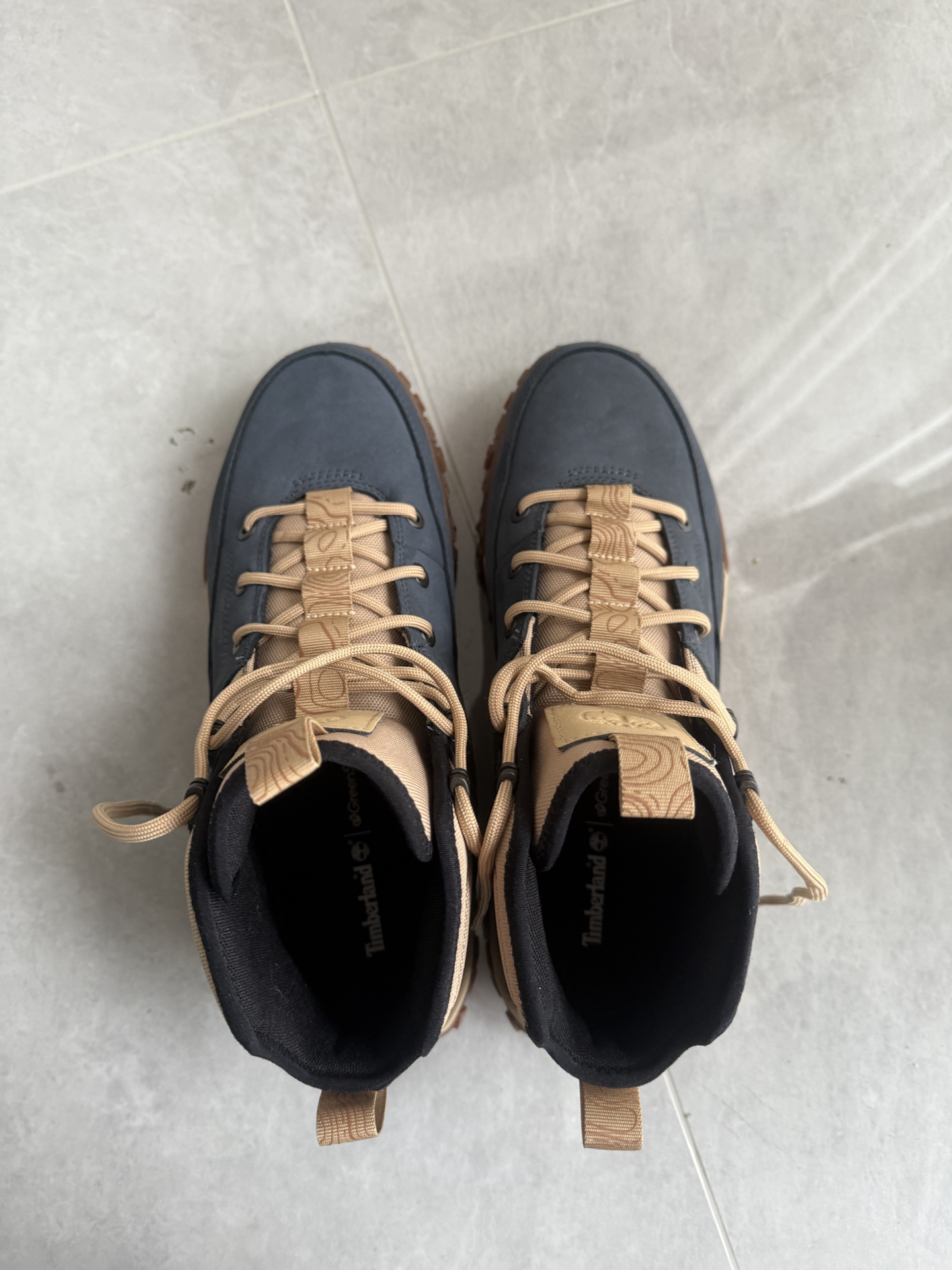 custom review-Timberland Motion 6 Устойчивые к истиранию и скольжению носки Crew для активного отдыха Мужские Темно-синие Коричневые