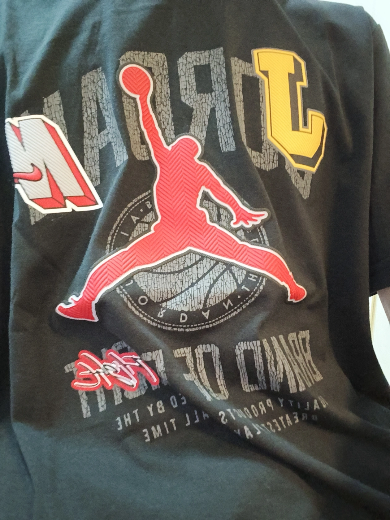 custom review-Джордан Школьный возраст T-рубашки