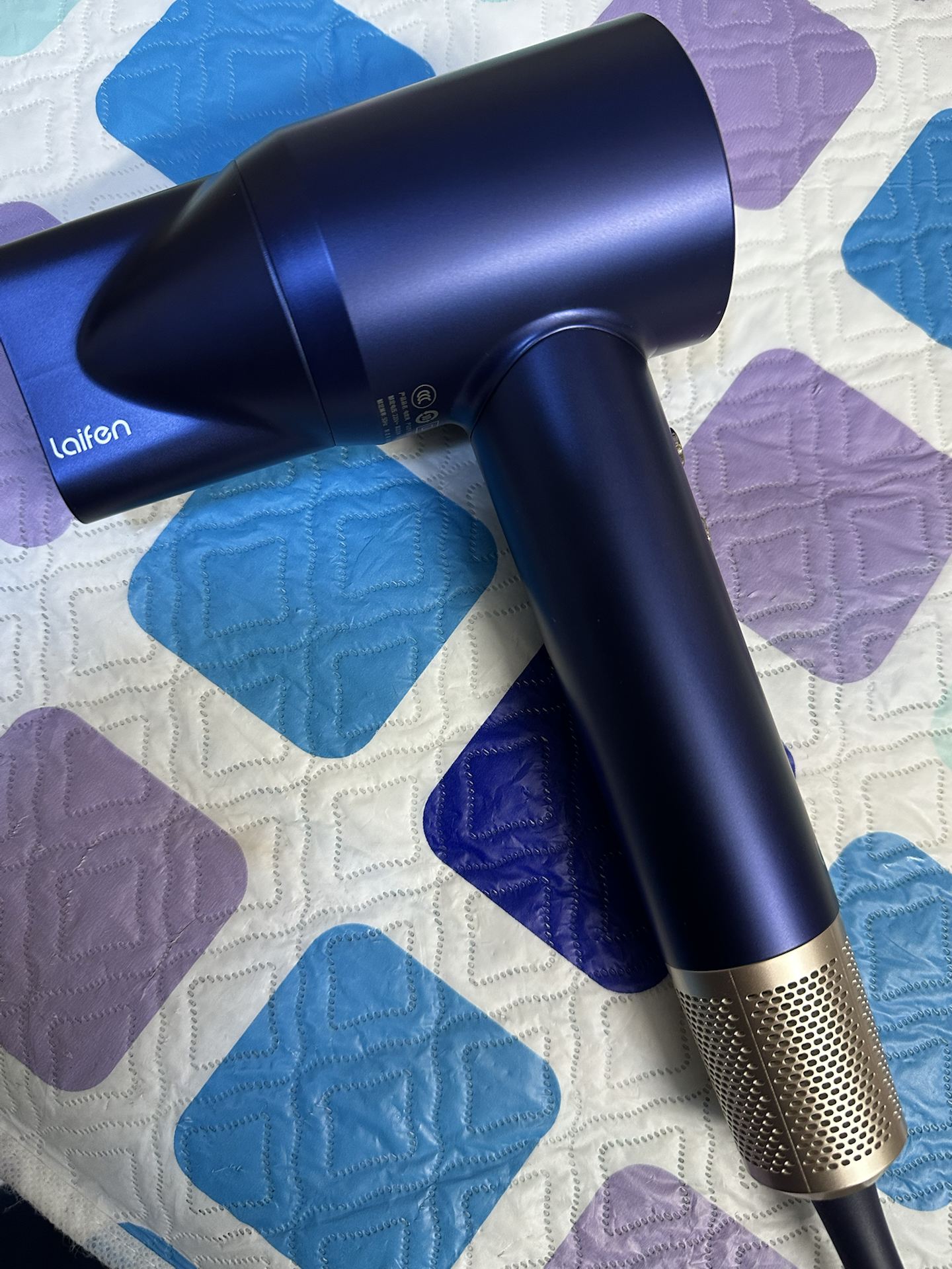 custom review-Laifen Фены 1500W Синий Золото Коробка Высокая Скорость Быстросохнущий Черный Технология High Speed