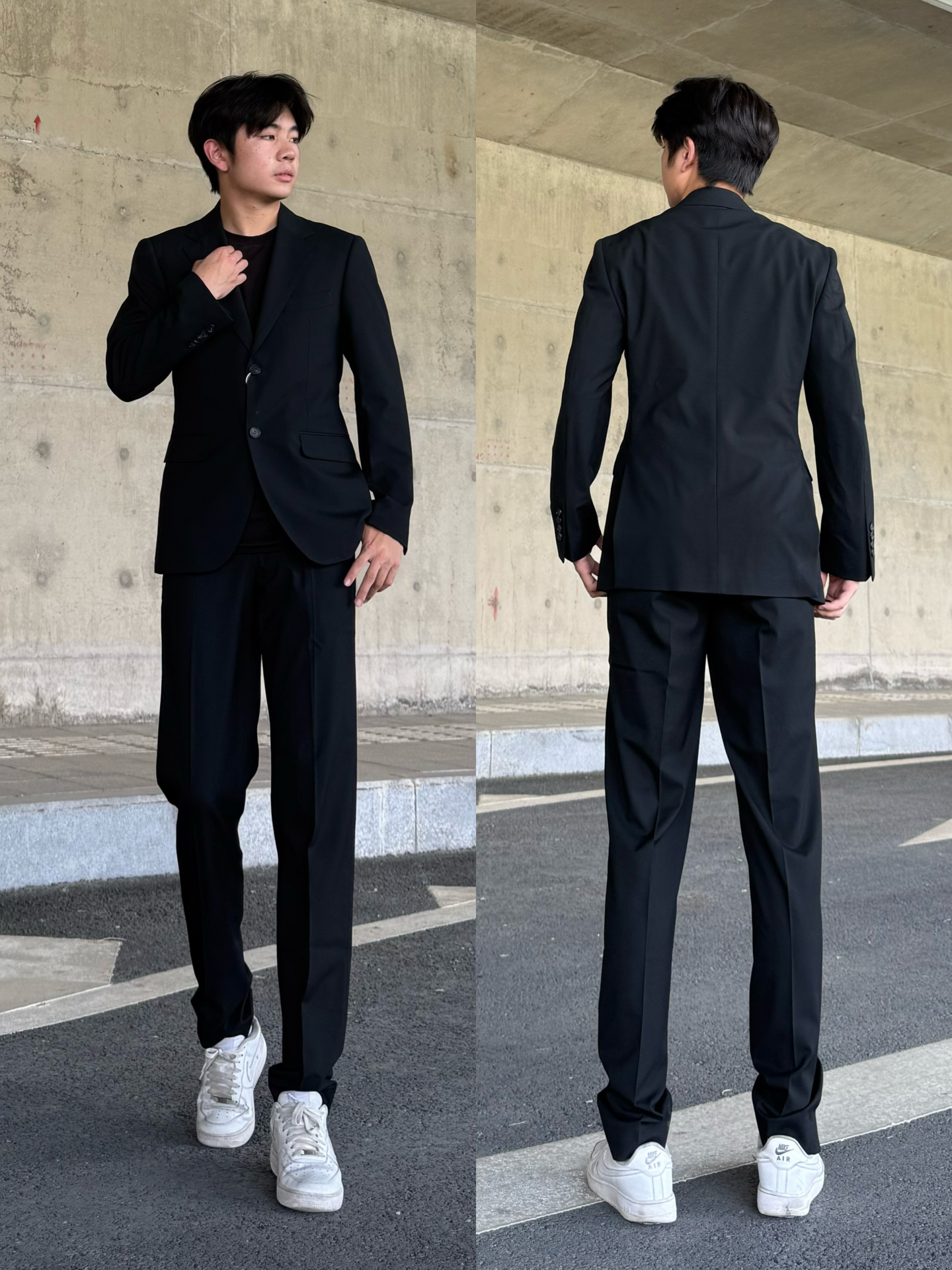 男生的霸气西装秀