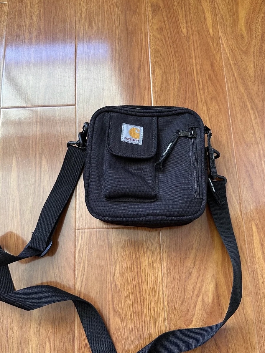 custom review-Carhartt WIP Полиэстер Нейлоновые Сумки через плечо Сумка на плечо Мужская Черная