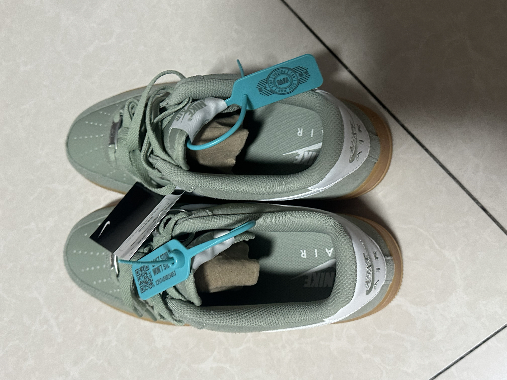 custom review-Nike Air FORCE 1 Slip-on Устойчивый к истиранию Низкий Топ Скейтбординг Мужской Зеленый