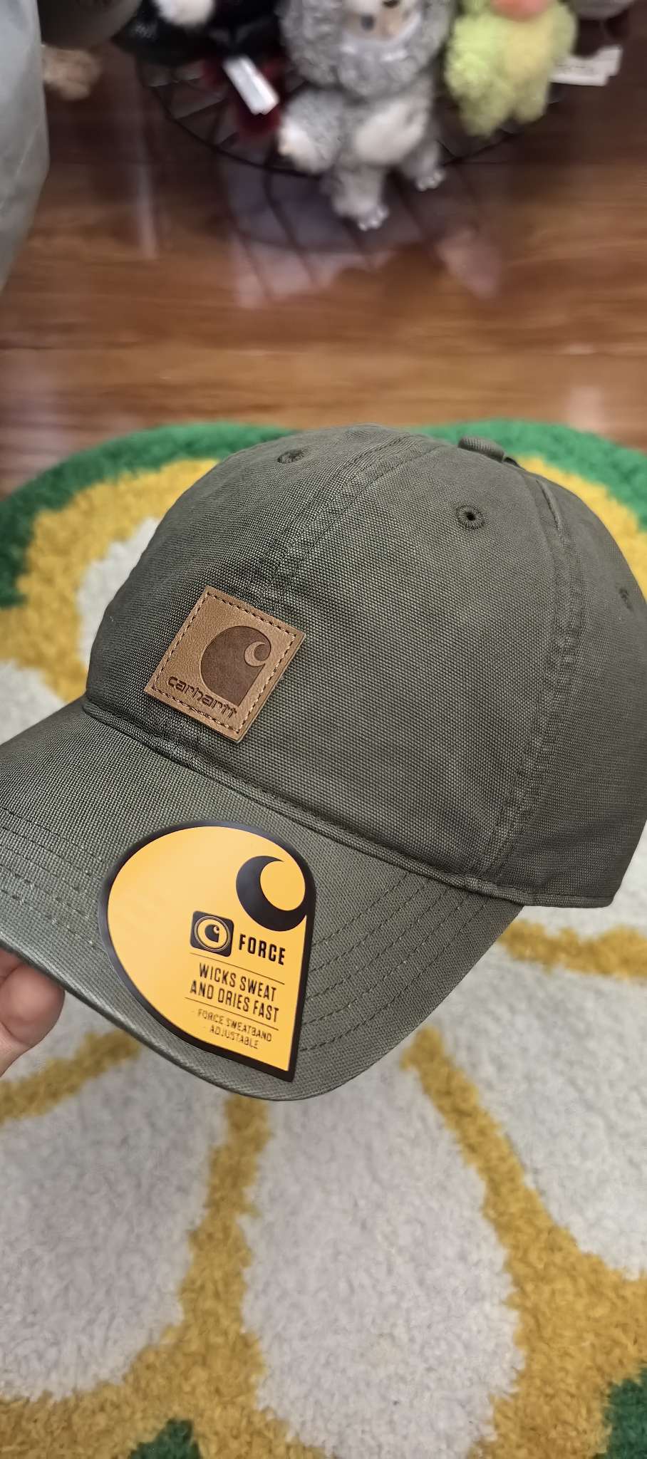 custom review-Carhartt Хлопковые кепки унисекс зеленые
