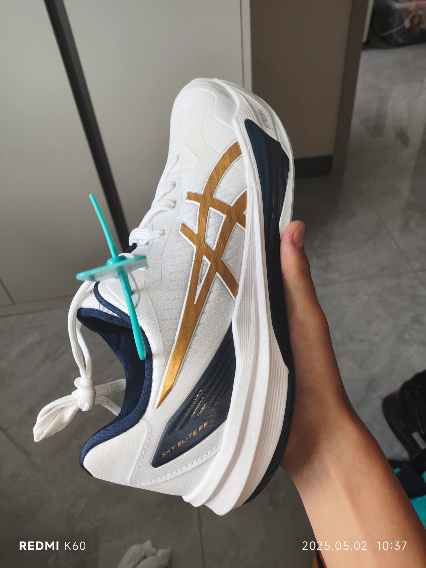 custom review-ASICS Sky Elite FF 3 Low Топ Кроссовки для тренировок Мужской Белый Золото