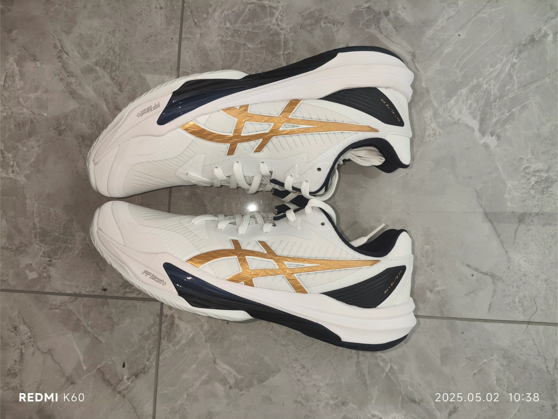 custom review-ASICS Sky Elite FF 3 Low Топ Кроссовки для тренировок Мужской Белый Золото