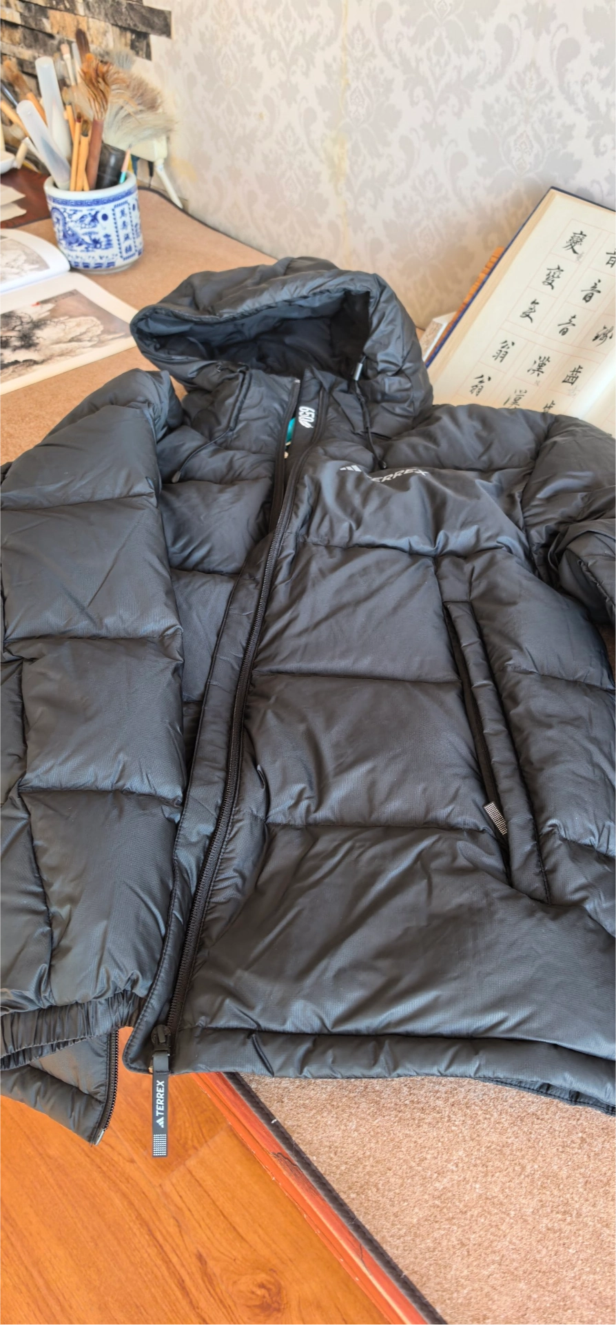 custom review-Adidas Terre Cold.Rdy Пуховики и зимние пальто Мужской Черный