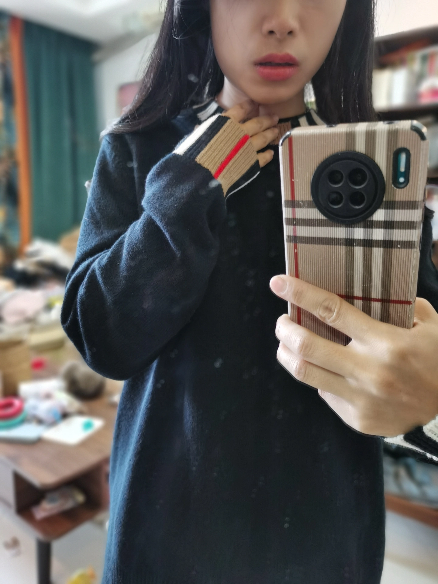 custom review-Burberry Трикотаж Женский Черный