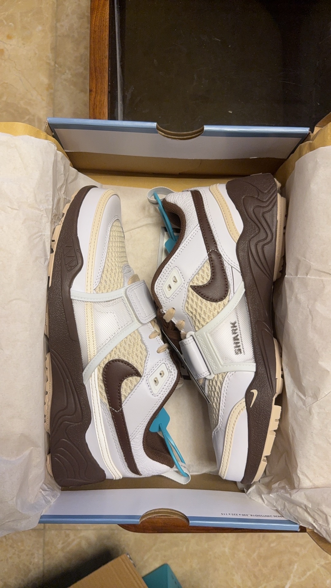 custom review-Travis Scott x Nike Slip-resistant Abrasion-resistant Low Top Casual Unisex White Травис Скотт x Nike Противоскользящий Устойчивый к истиранию Низкий Топ Повседневный Унисекс Белый