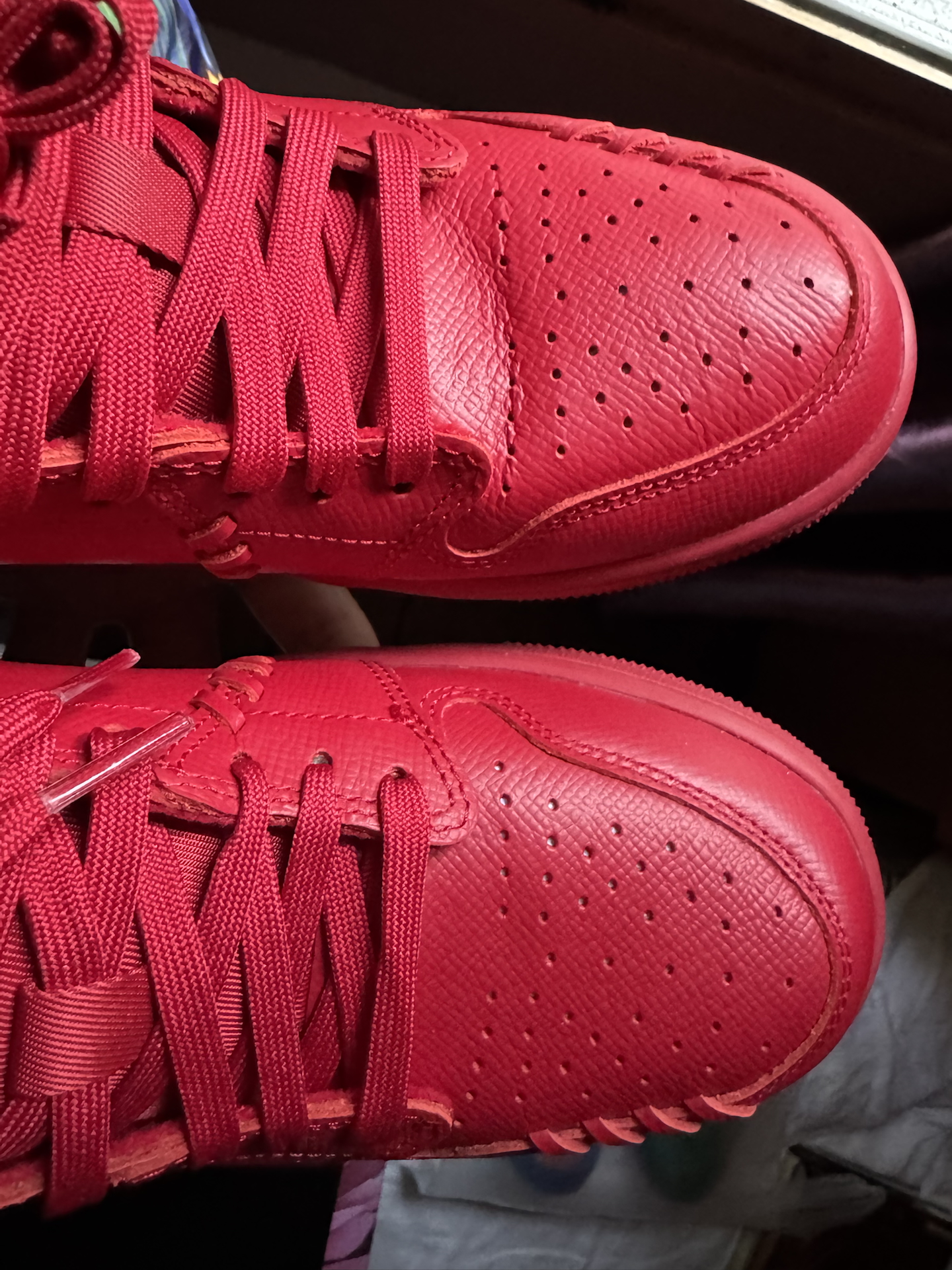 custom review-Jordan Air Jordan 1 Винтажные баскетбольные кроссовки Low Топ Красный Женские