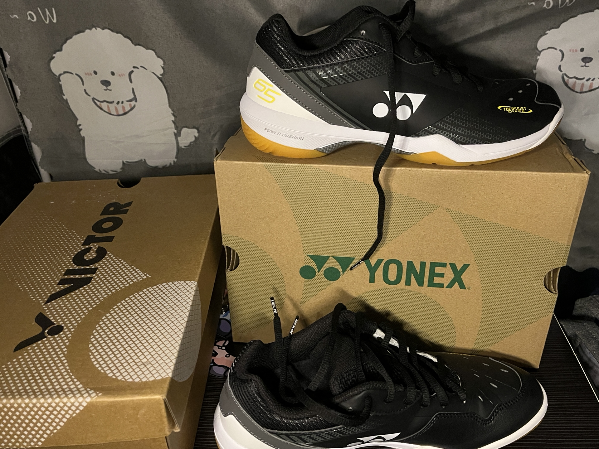 custom review-YONEX 65 3 Амортизация Противоскользящая Устойчивая к истиранию Дышащая Легкая Низкий Верх Бадминтонная Обувь Мужская