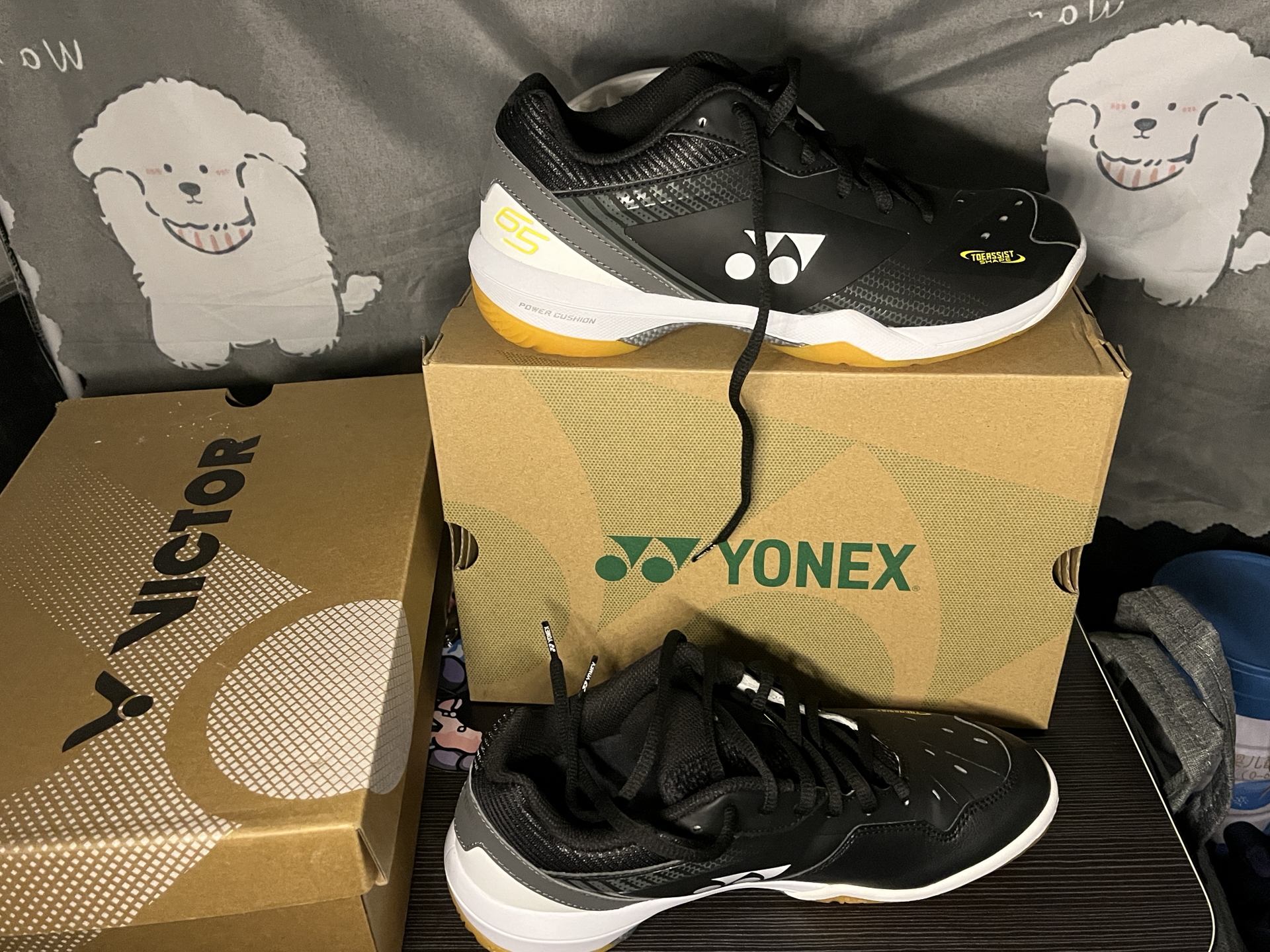 custom review-YONEX 65 3 Амортизация Противоскользящая Устойчивая к истиранию Дышащая Легкая Низкий Верх Бадминтонная Обувь Мужская