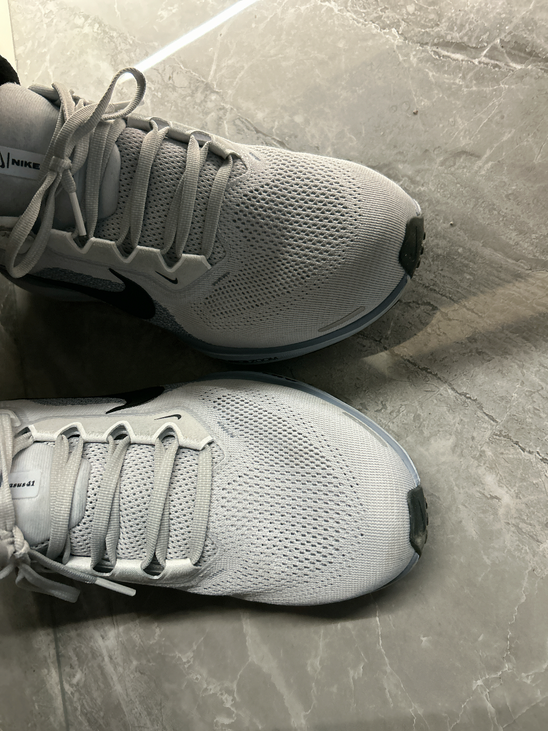 custom review-Nike Pegasus 41 Low Топ Zoom AIR Marathon Sprint Long-Distance Running Обувь Мужская Белый Серый