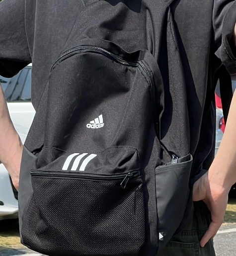 custom review-Adidas Полиамид Рюкзак Стандартный Мужской Черный