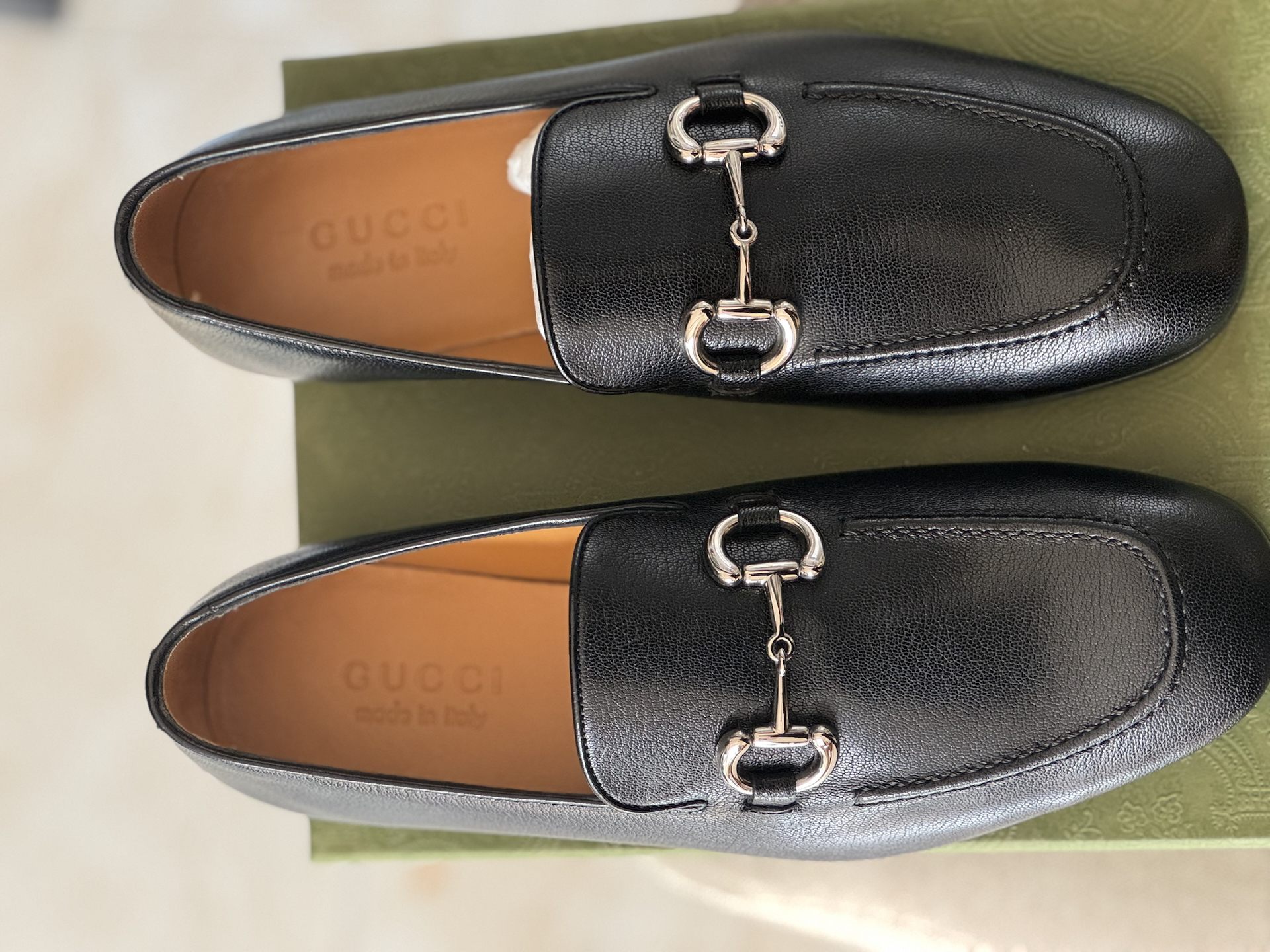 custom review-GUCCI Horsebit Застежка Повседневная Обувь Мужская Черная