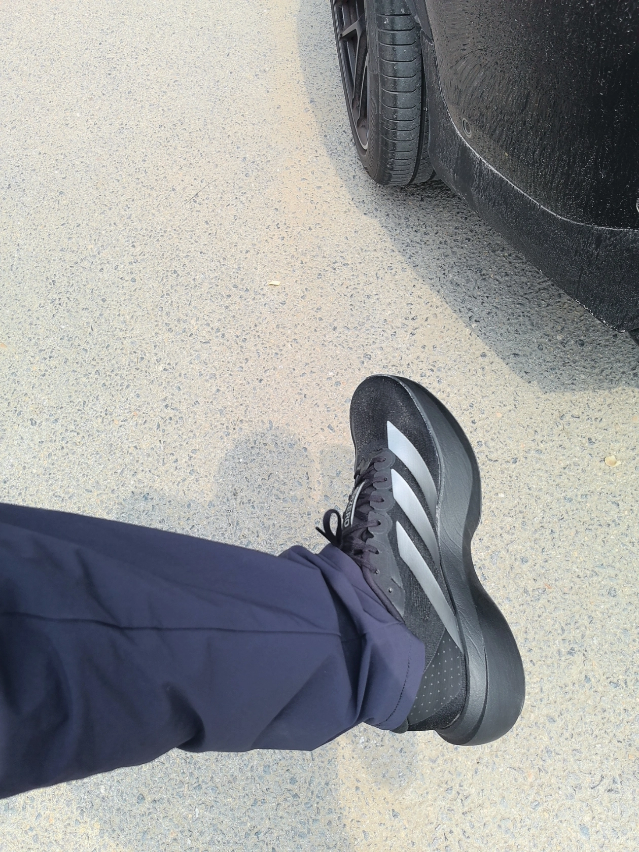 custom review-Adidas Adizero Evo SL Устойчивые к истиранию низкие беговые кроссовки для мужчин черные