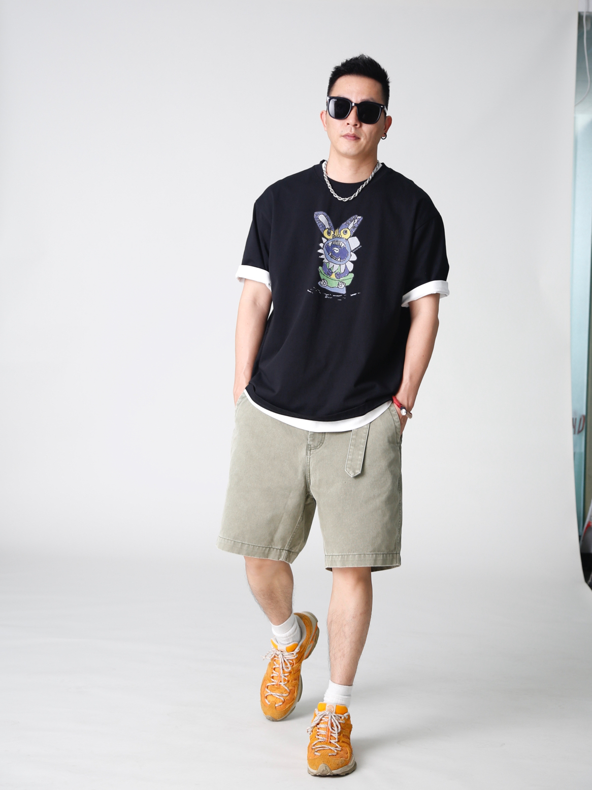 得物潮男穿搭必备的工装短裤