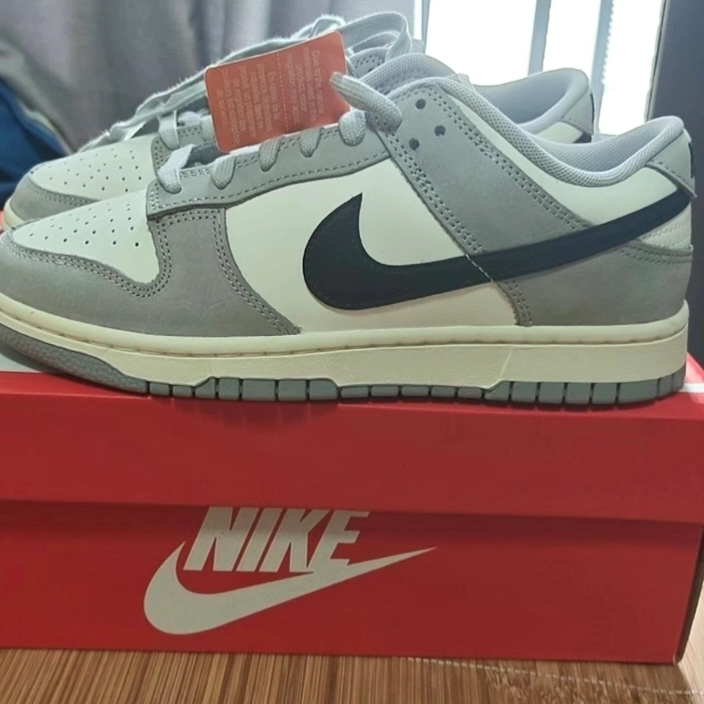 custom review-Nike Dunk Slip-on Устойчивый к истиранию Низкий Топ Скейтбординг Мужской Серый