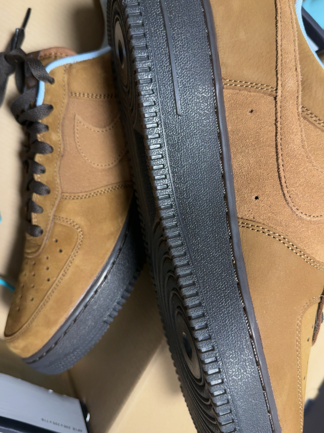 custom review-Nike Air FORCE 1 Slip-on Устойчивый к истиранию Низкий Топ Скейтбординг Кроссовки Унисекс Коричневый