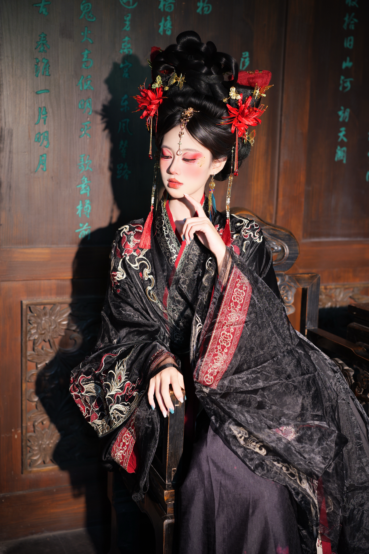 狐面妆造 汉服小狐狸🦊